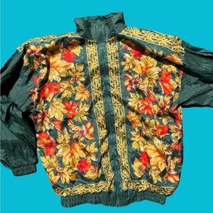 Vintage Floral Designed Windbreaker